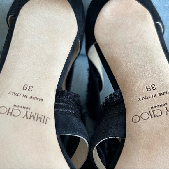 Jimmy Choo Kiki Sandals in Satin and Suede Mix, size 8.5 - Picture 15 of 16